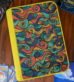 TCG Collectors - Colourful Waves 9 Pocket Premium Zip Trading Card Binder