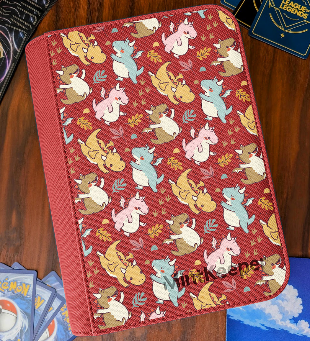 TCG Collectors - Cute Dragon 9 Pocket Premium Zip Trading Card Binder
