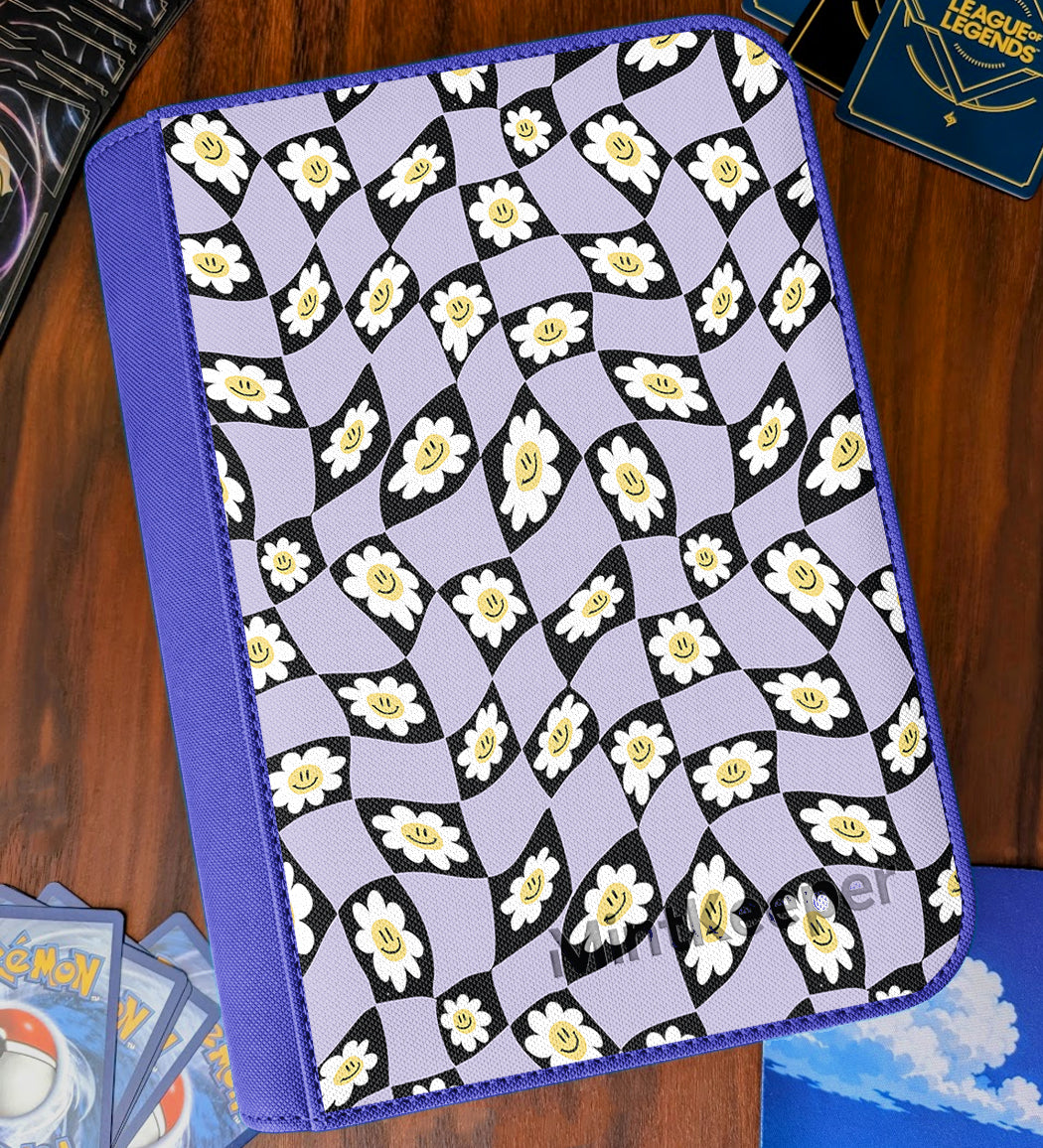 TCG Collectors - Flower Power 4 Pocket Premium Zip Trading Card Binder
