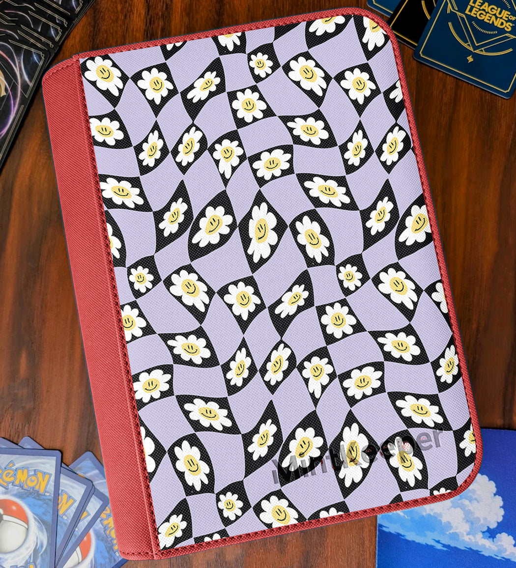 TCG Collectors - Flower Power 4 Pocket Premium Zip Trading Card Binder