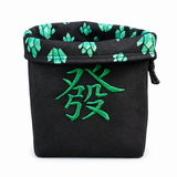 Embroidered Dice Bag- Green Dragon Character