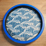 Extra Large Circle Dice Tray- Ocean Waves