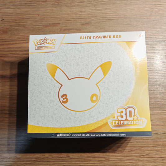 Pokémon TCG: 30th Anniversary Elite Trainer Box ETB (1 Full-Art Promo Card, 9 Booster Packs & Premium Accessories)