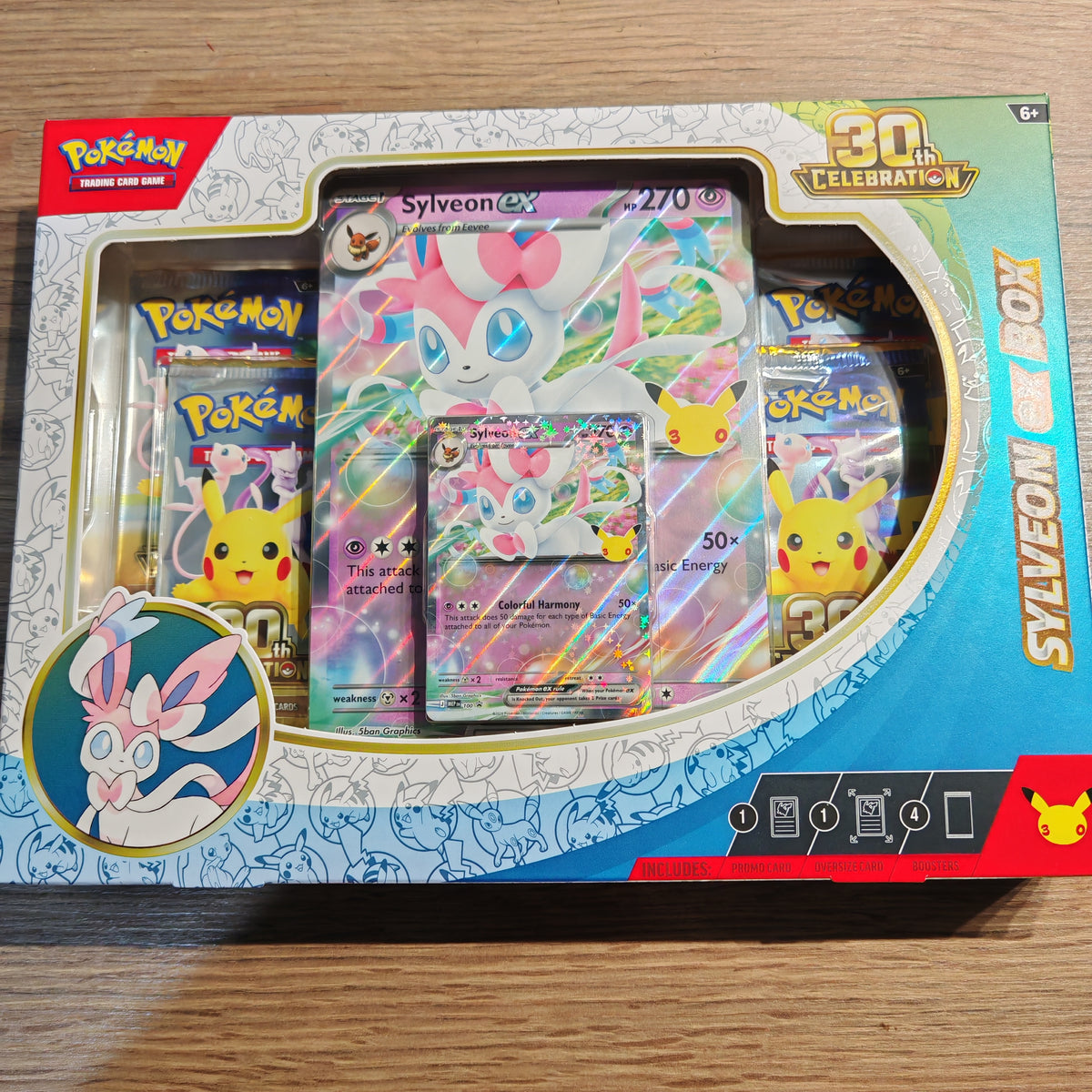Pokémon TCG: 30th Anniversary Celebration Ex Box- Sylveon Ex