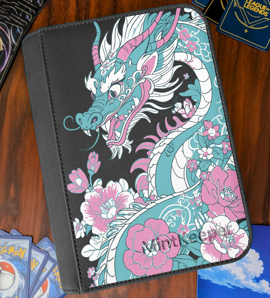 TCG Collectors - Dragon 4 Pocket Premium Zip Trading Card Binder