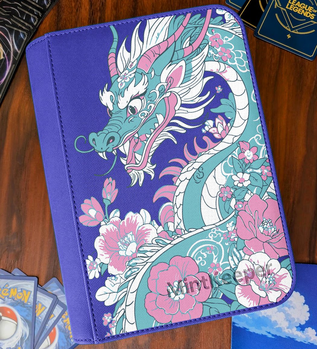 TCG Collectors - Dragon 4 Pocket Premium Zip Trading Card Binder