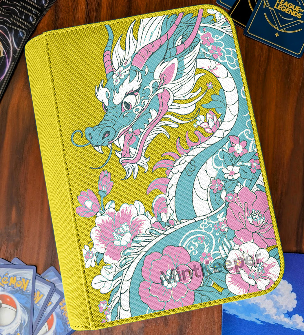 TCG Collectors - Dragon 4 Pocket Premium Zip Trading Card Binder
