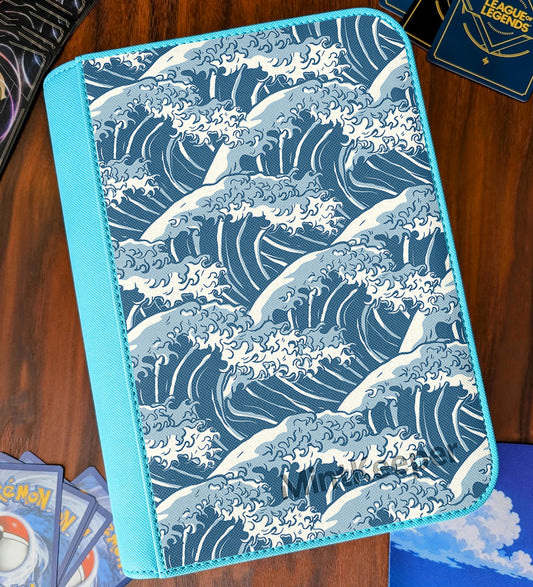 TCG Collectors - Great Wave 9 Pocket Premium Zip Trading Card Binder