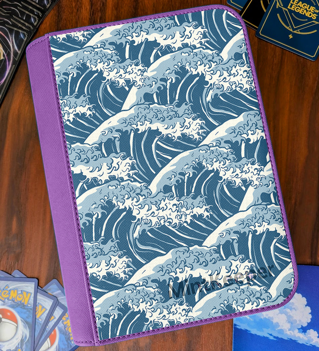 TCG Collectors - Great Wave 9 Pocket Premium Zip Trading Card Binder