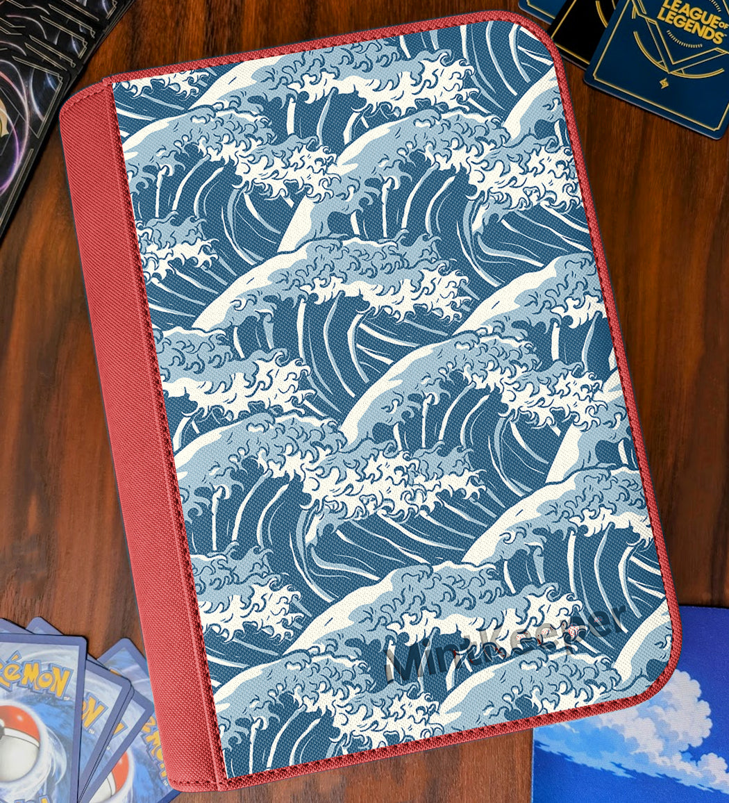 TCG Collectors - Great Wave 4 Pocket Premium Zip Trading Card Binder