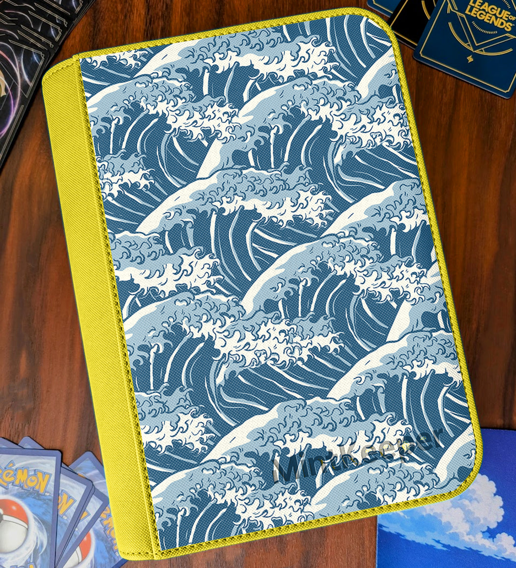 TCG Collectors - Great Wave 9 Pocket Premium Zip Trading Card Binder