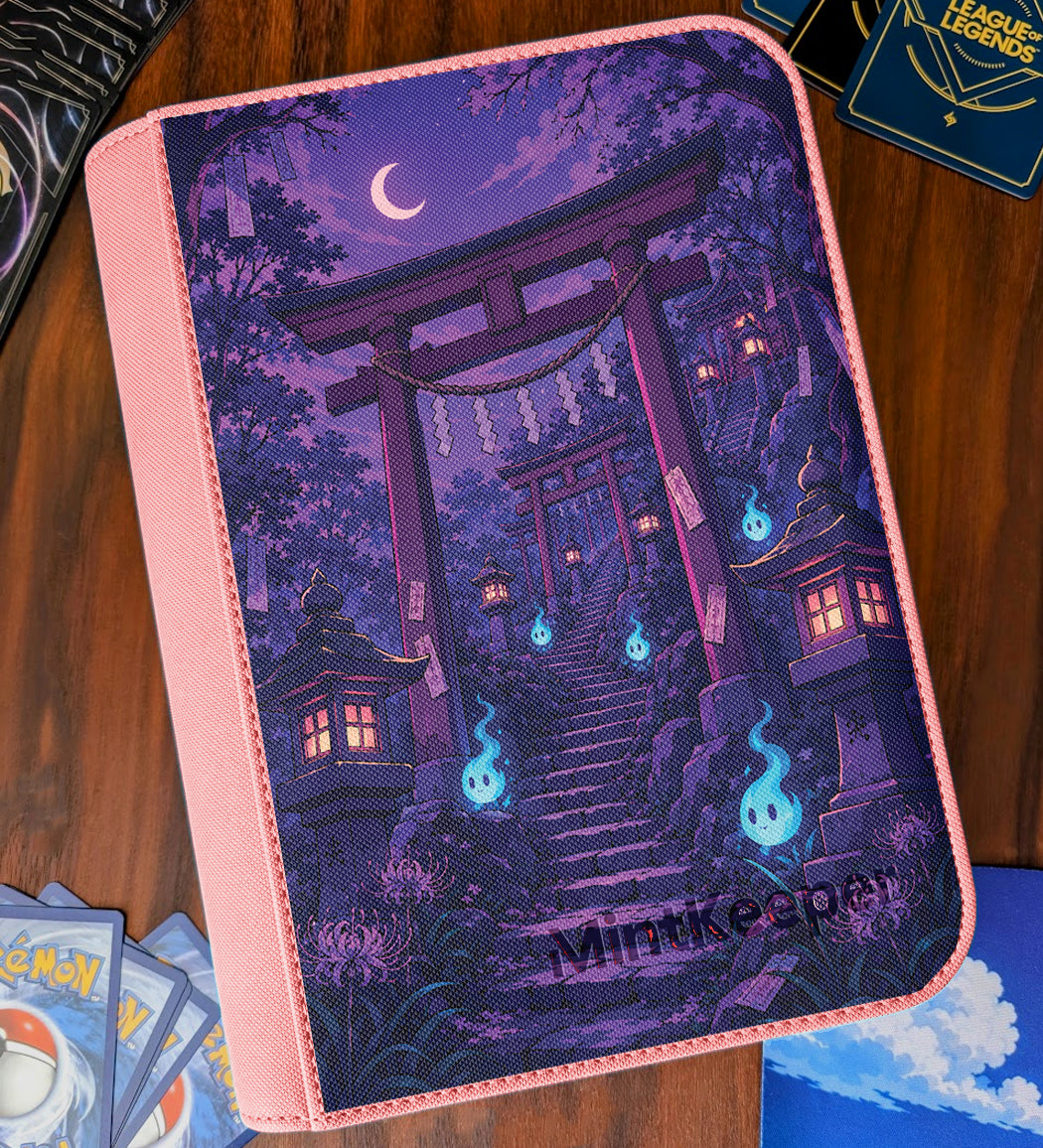 TCG Collectors - Haunted Temple 4 Pocket Premium Zip Trading Card Binder