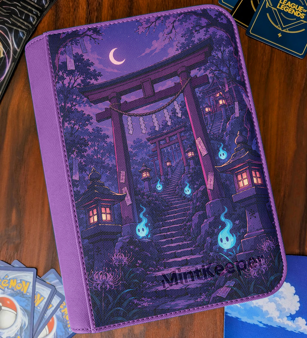 TCG Collectors - Haunted Temple 4 Pocket Premium Zip Trading Card Binder