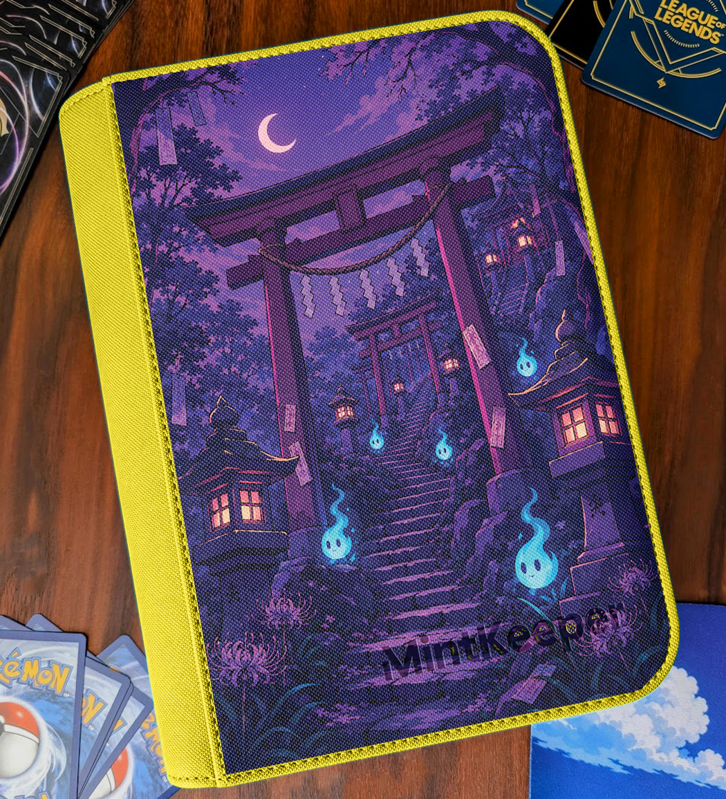 TCG Collectors - Haunted Temple 4 Pocket Premium Zip Trading Card Binder