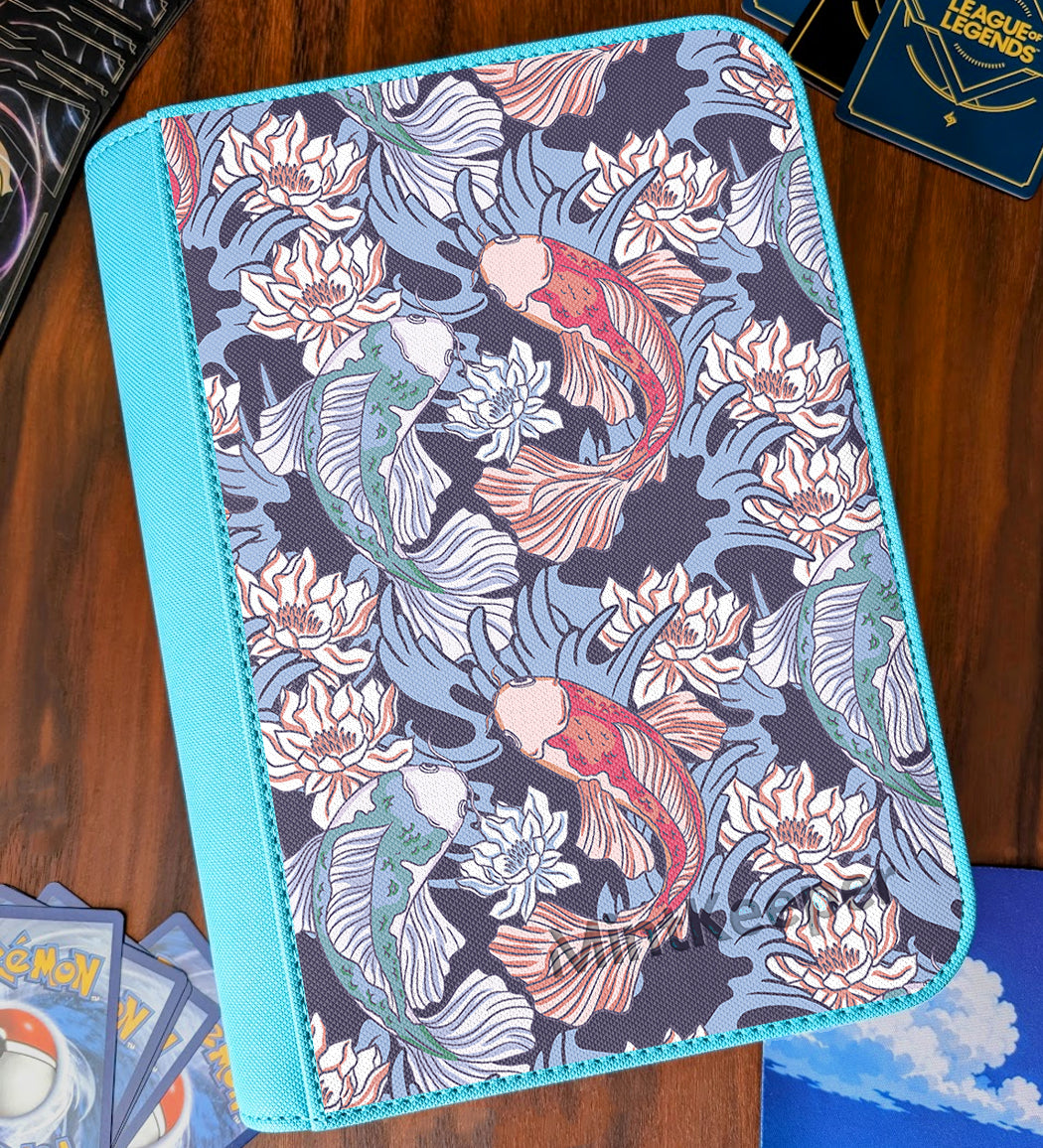 TCG Collectors - Koi Water Type 9 Pocket Premium Zip Trading Card Binder
