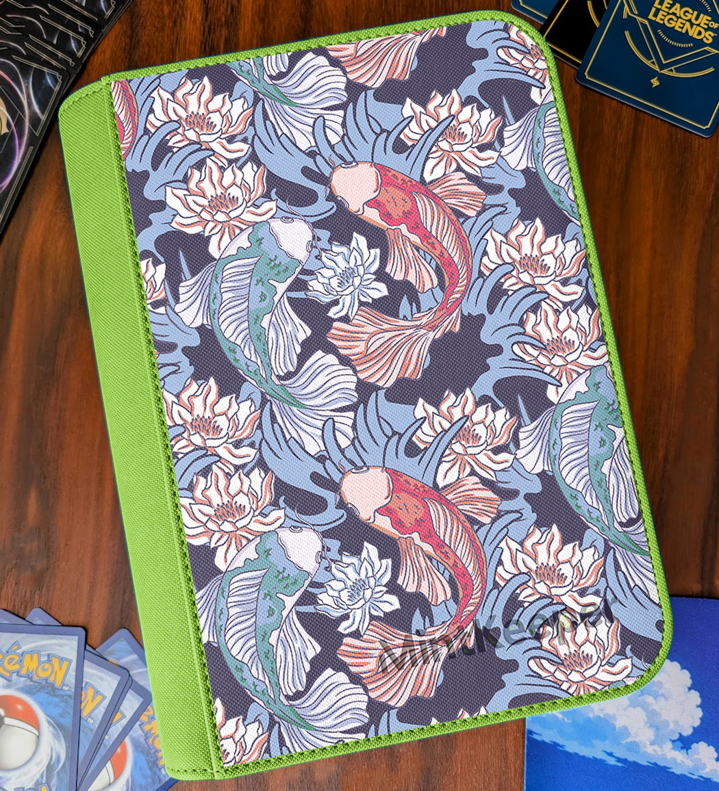 TCG Collectors - Koi Water Type 9 Pocket Premium Zip Trading Card Binder