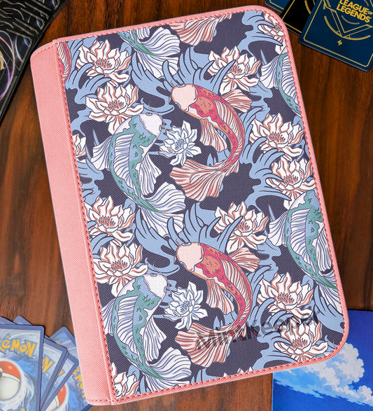 TCG Collectors - Koi Water Type 9 Pocket Premium Zip Trading Card Binder