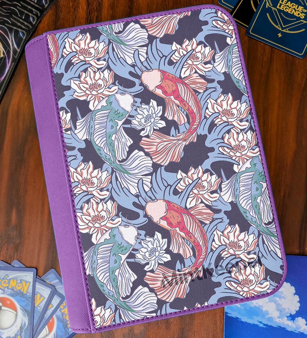 TCG Collectors - Koi Water Type 9 Pocket Premium Zip Trading Card Binder