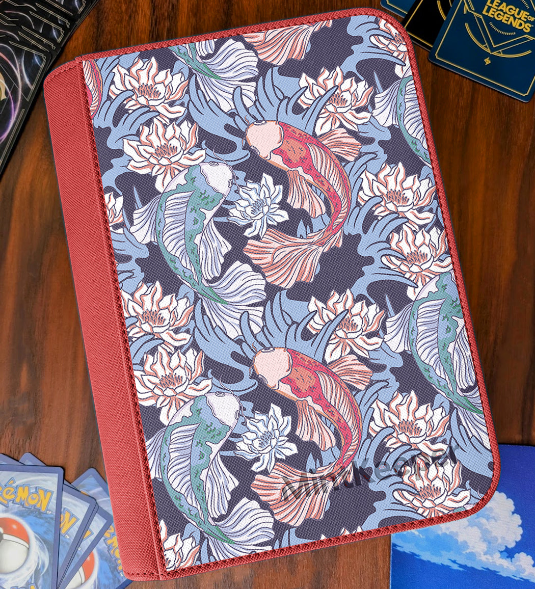 TCG Collectors - Koi Water Type 9 Pocket Premium Zip Trading Card Binder