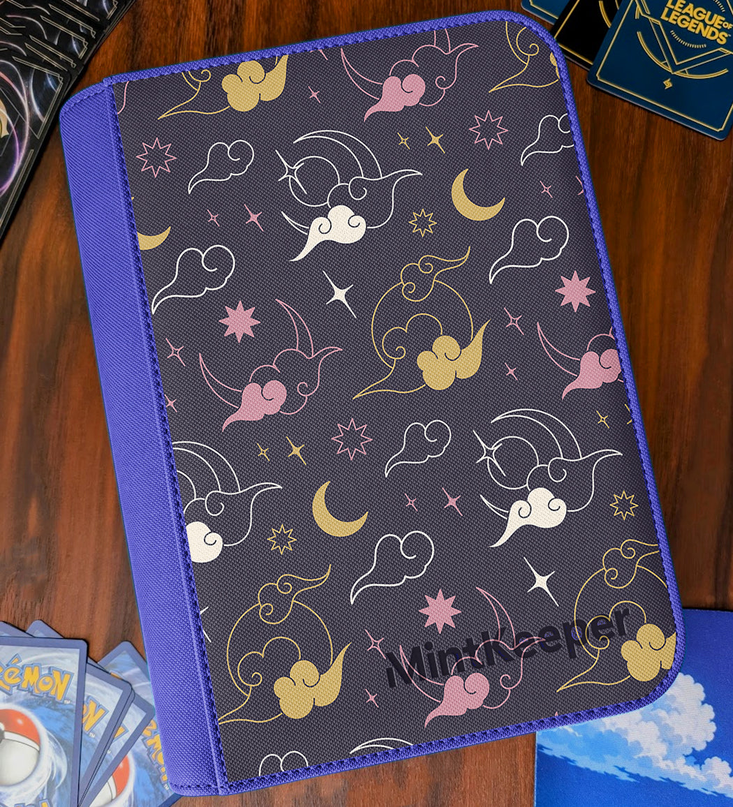 TCG Collectors - Celestial Moon 4 Pocket Premium Zip Trading Card Binder