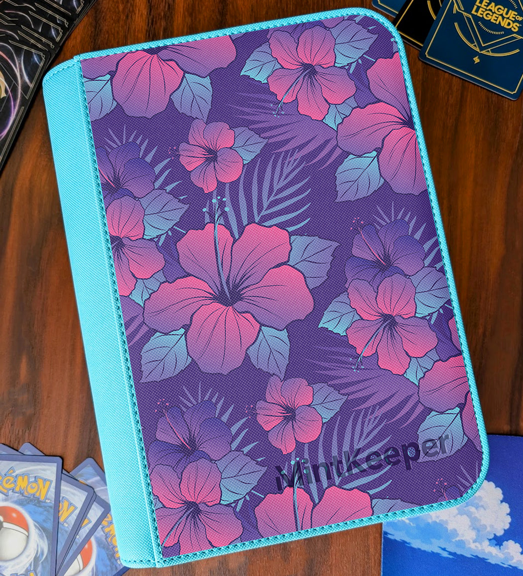TCG Collectors - Floral 9 Pocket Premium Zip Trading Card Binder