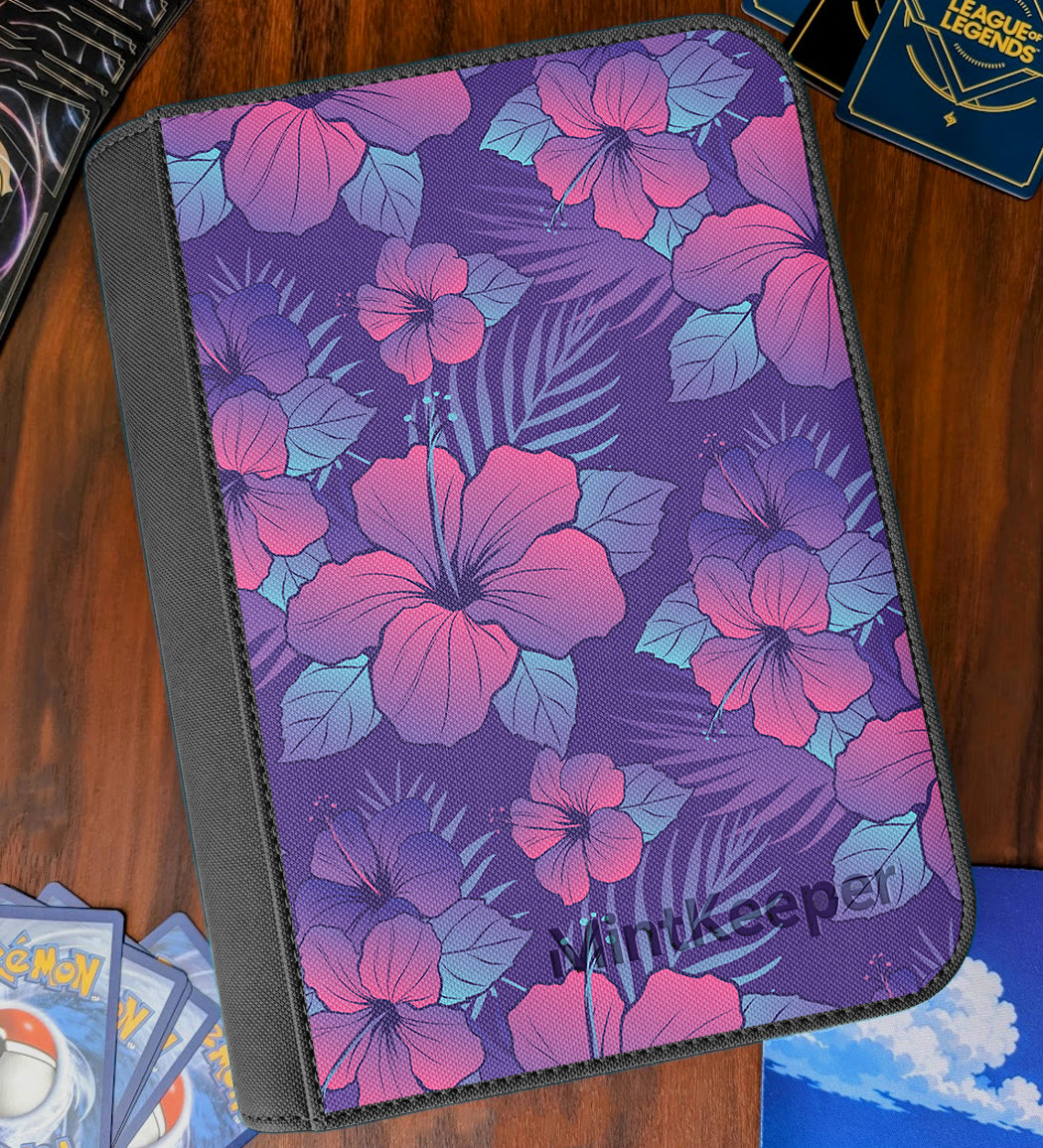 TCG Collectors - Alola Inspired 4 Pocket Premium Zip Trading Card Binder