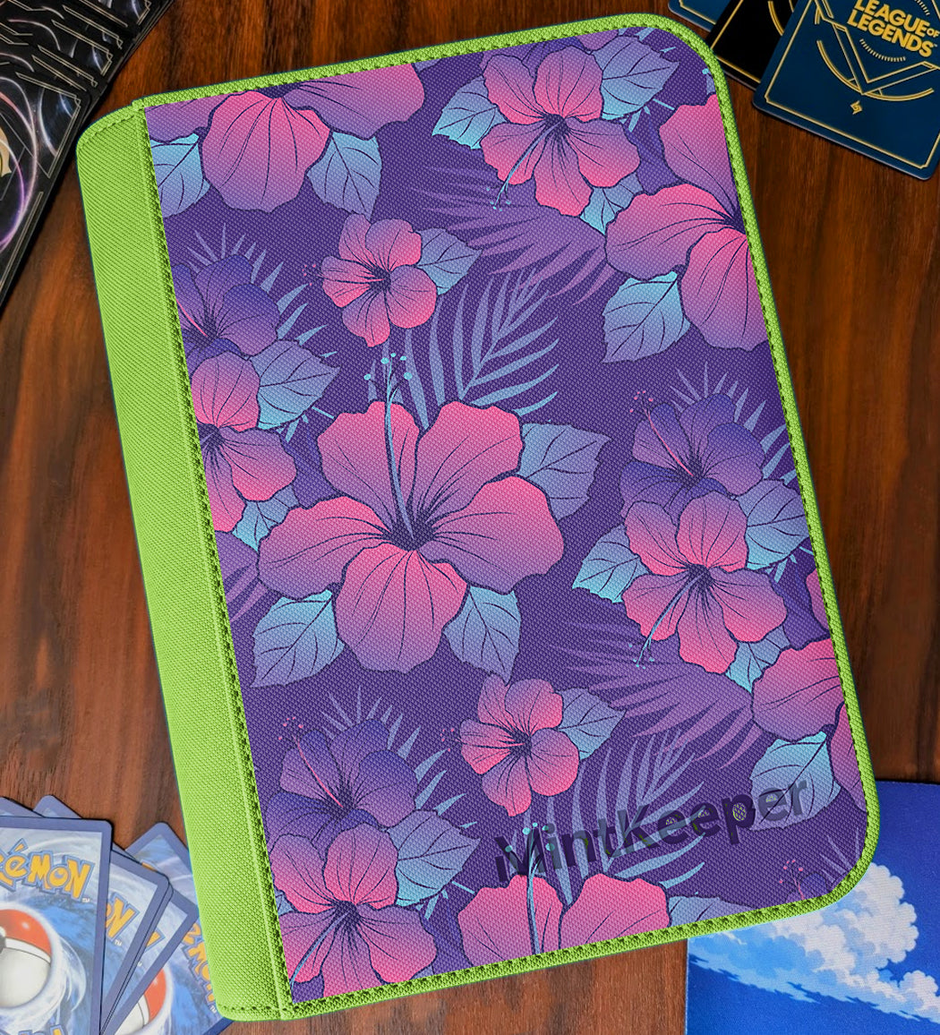 TCG Collectors - Alola Inspired 4 Pocket Premium Zip Trading Card Binder