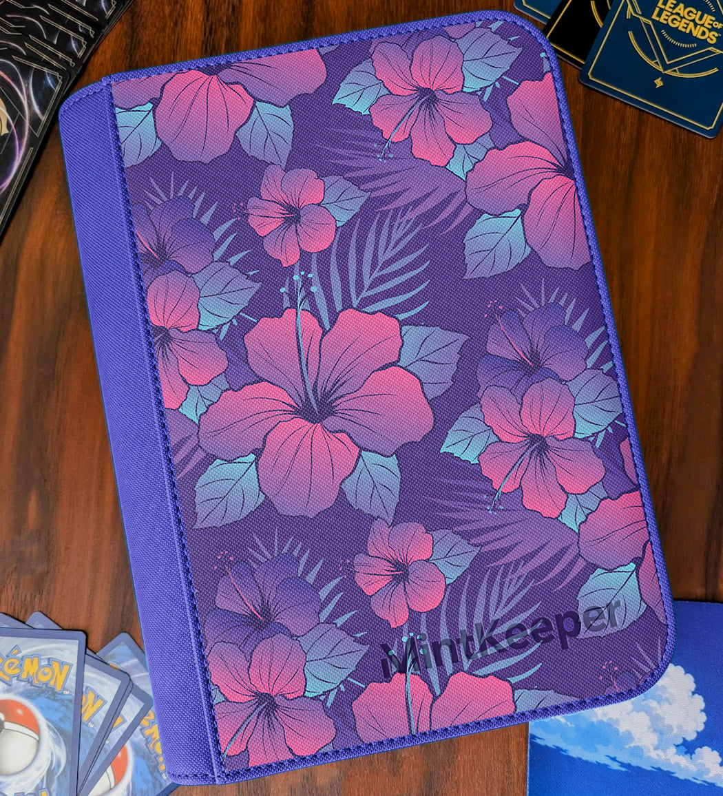 TCG Collectors - Alola Inspired 4 Pocket Premium Zip Trading Card Binder