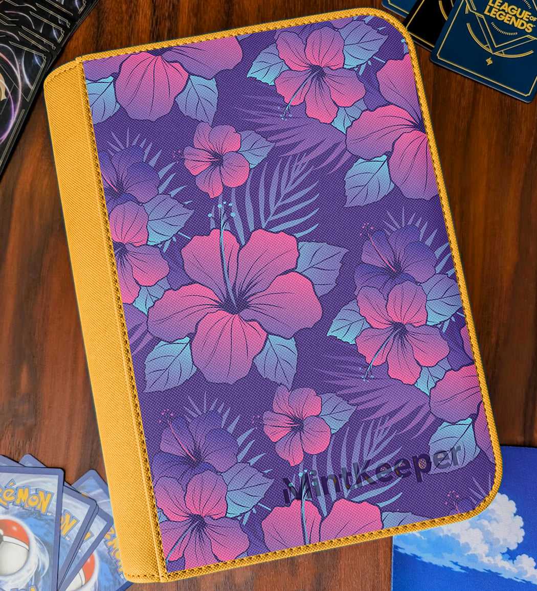 TCG Collectors - Alola Inspired 4 Pocket Premium Zip Trading Card Binder