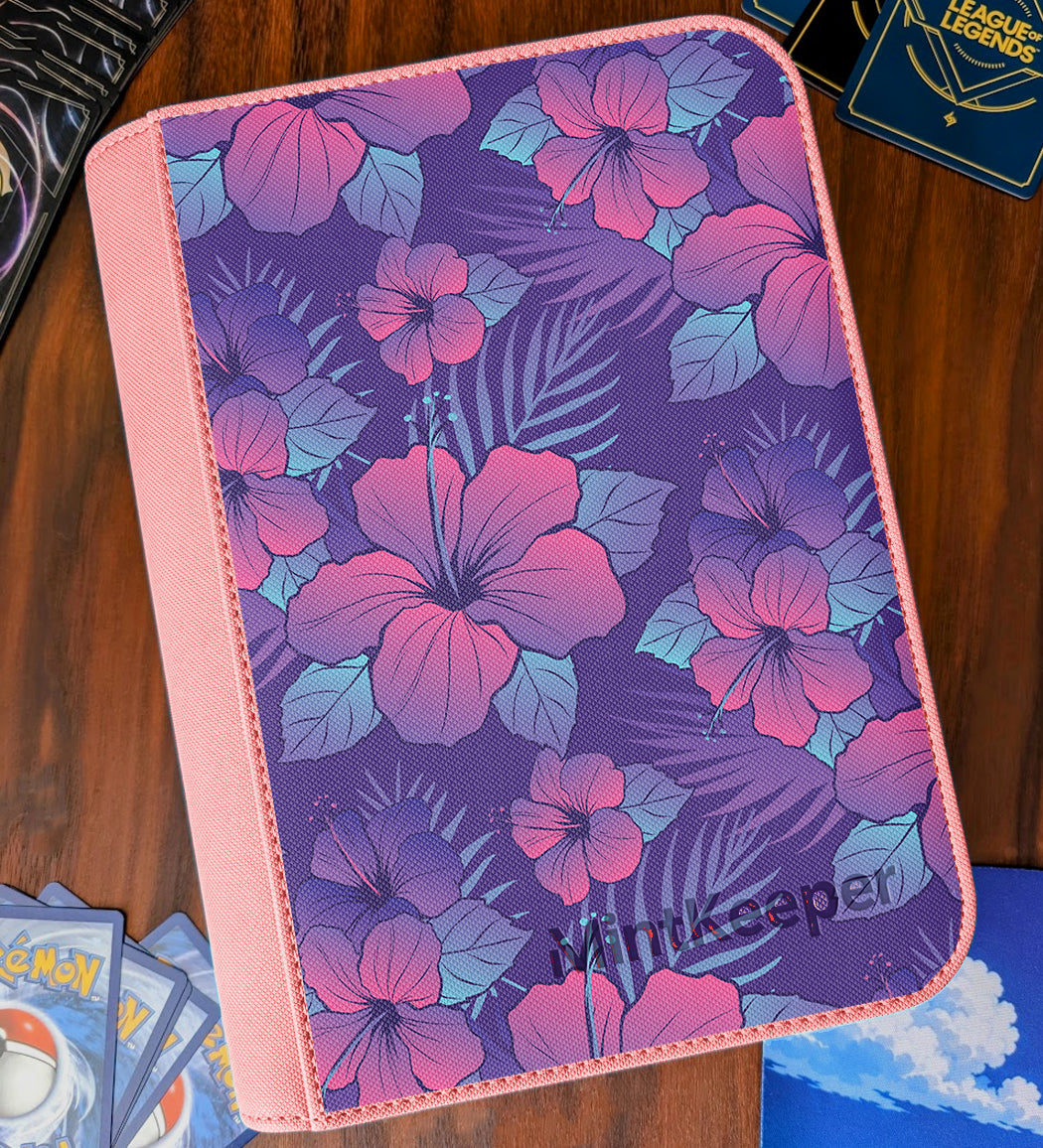 TCG Collectors - Alola Inspired 4 Pocket Premium Zip Trading Card Binder