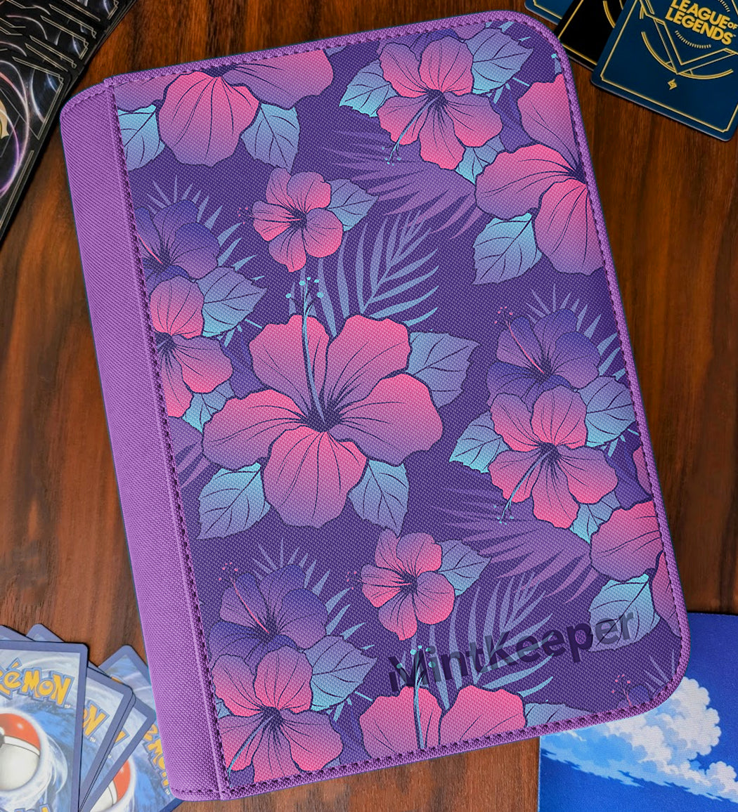 TCG Collectors - Alola Inspired 4 Pocket Premium Zip Trading Card Binder