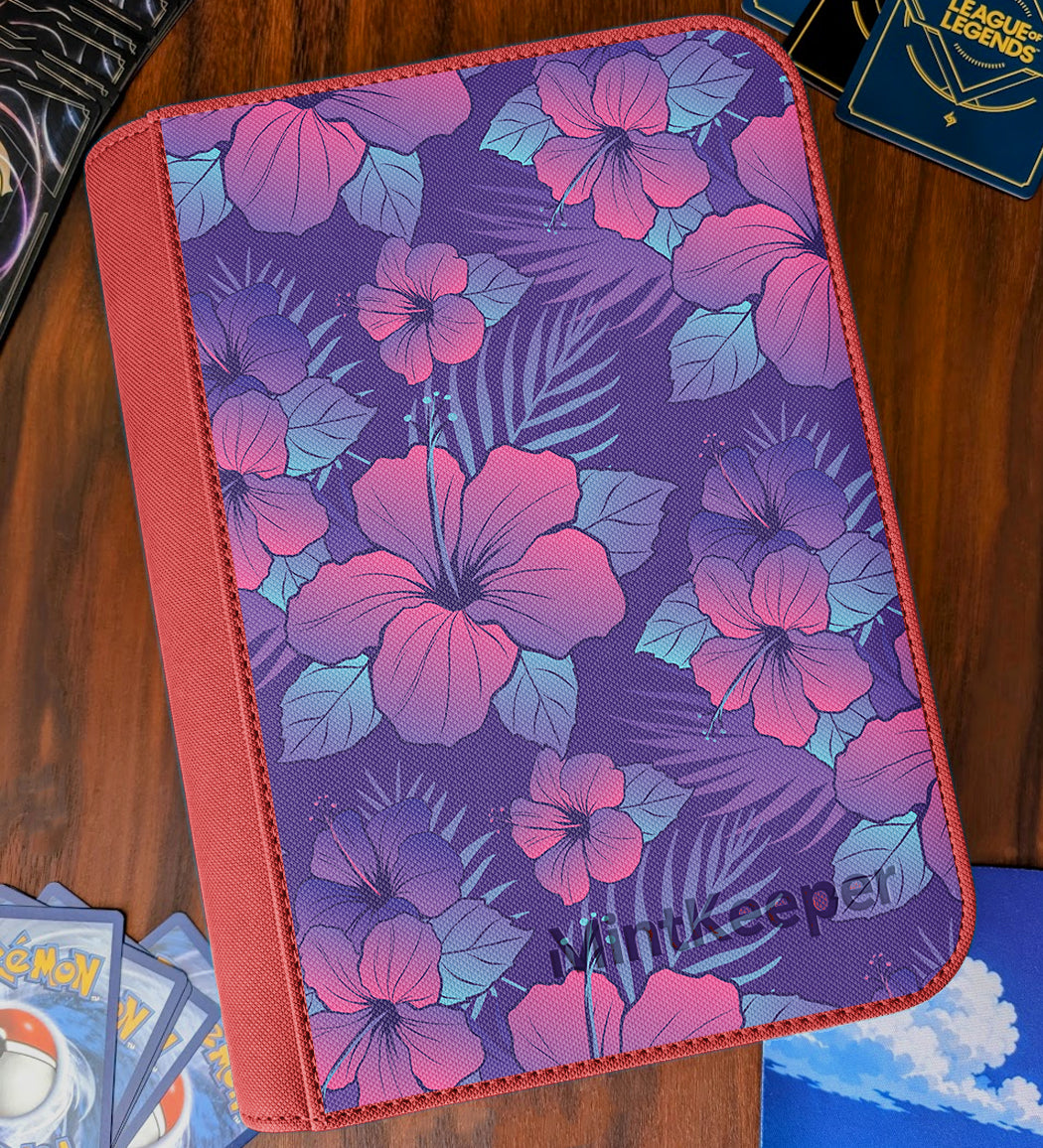 TCG Collectors - Alola Inspired 4 Pocket Premium Zip Trading Card Binder