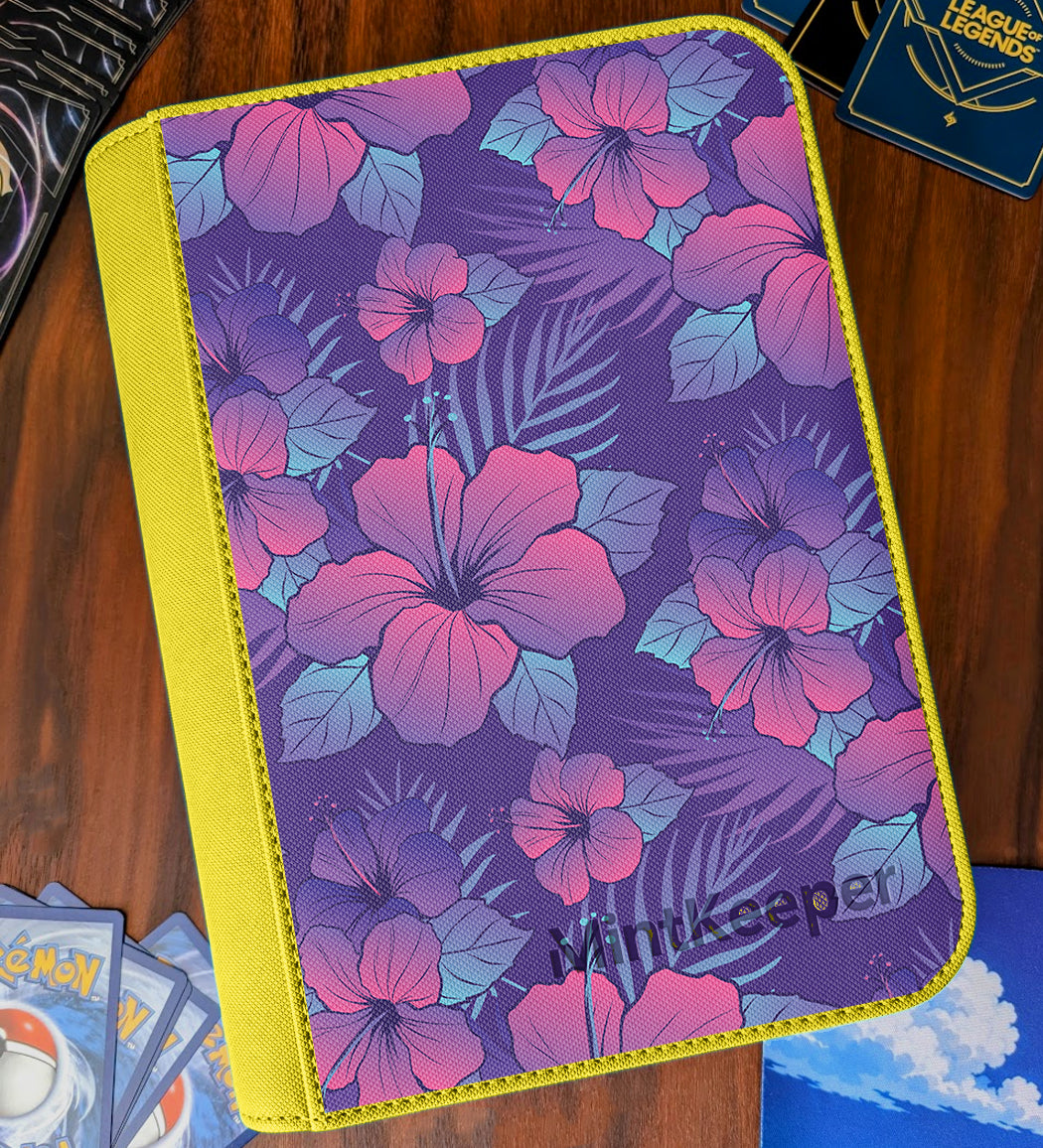 TCG Collectors - Alola Inspired 4 Pocket Premium Zip Trading Card Binder