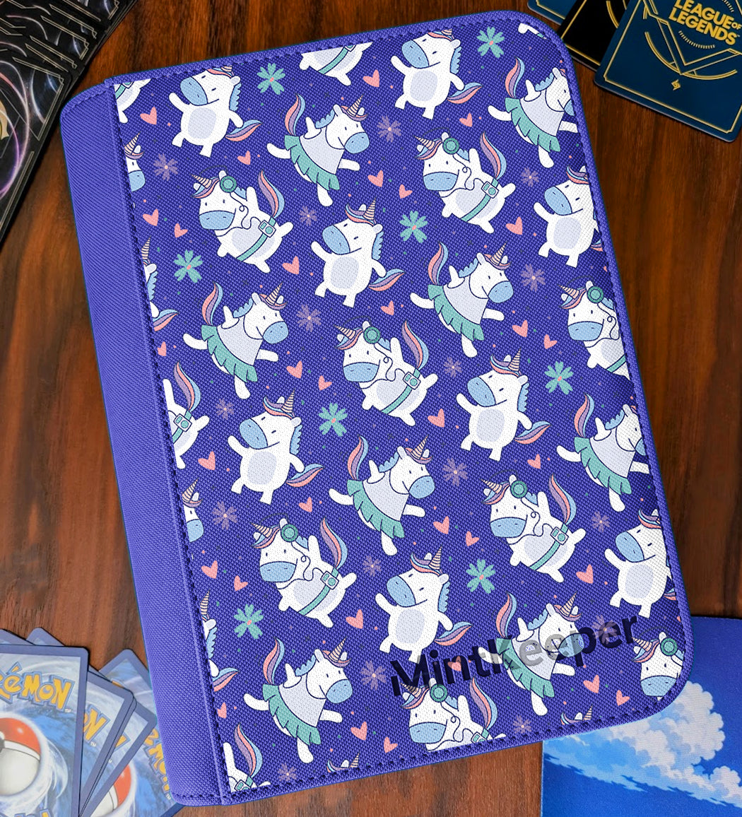 TCG Collectors - Unicorn 4 Pocket Premium Zip Trading Card Binder
