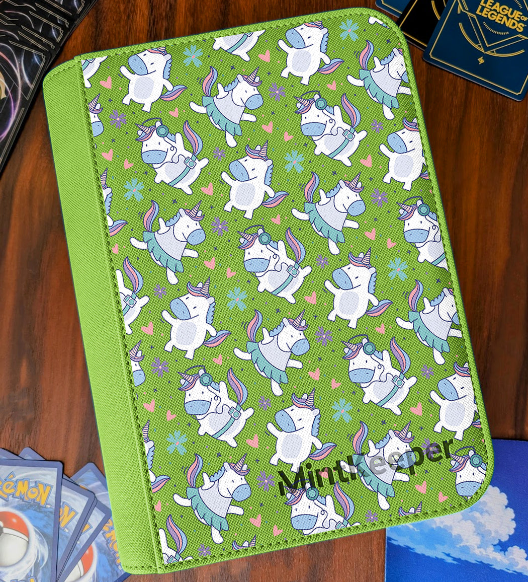 TCG Collectors - Unicorn 4 Pocket Premium Zip Trading Card Binder
