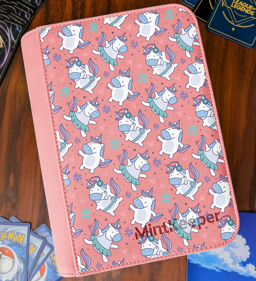 TCG Collectors - Unicorn 4 Pocket Premium Zip Trading Card Binder