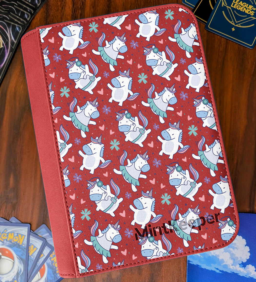 TCG Collectors - Unicorn 4 Pocket Premium Zip Trading Card Binder