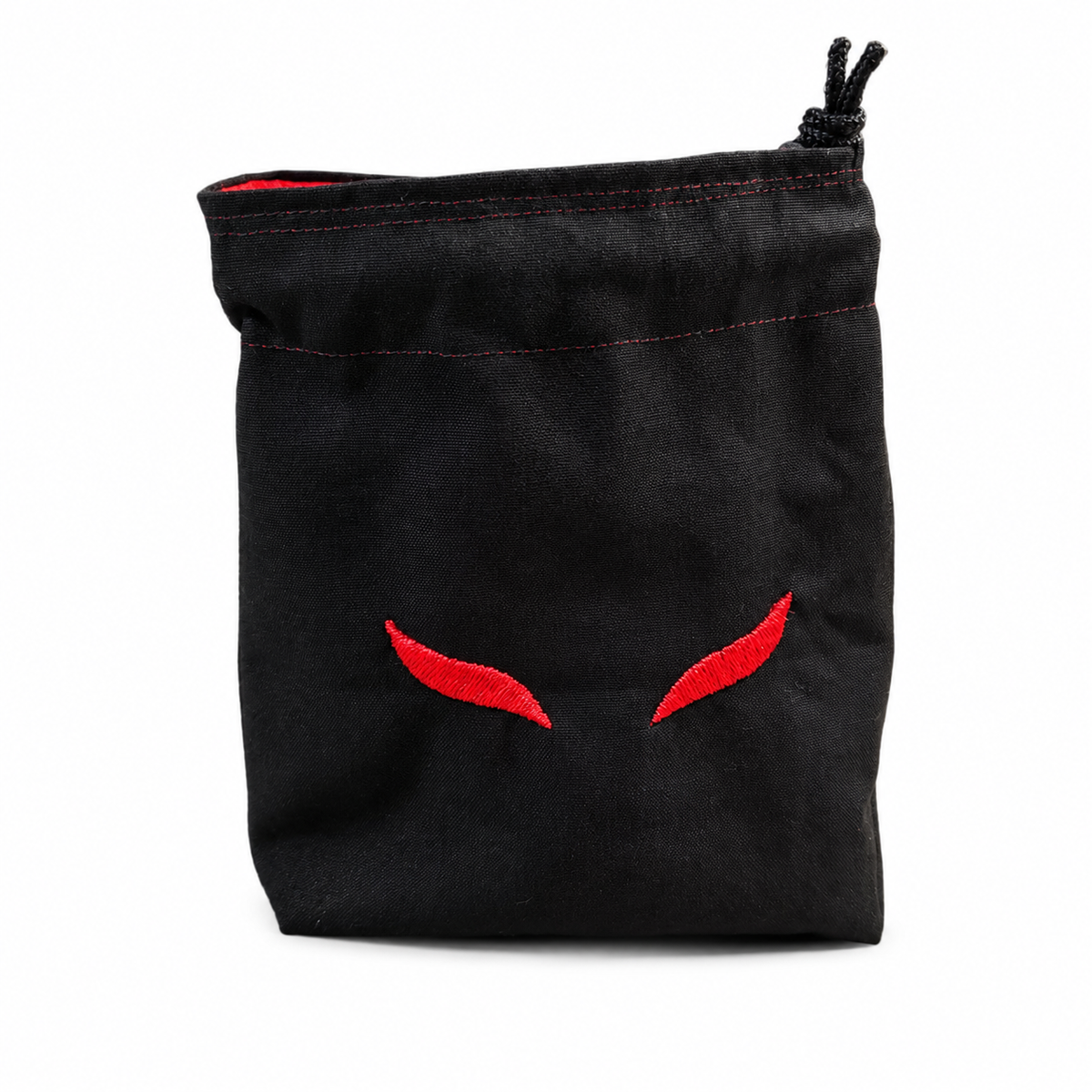 Embroidered Dice Bag- Red Eyes Inspired by Ravenloft
