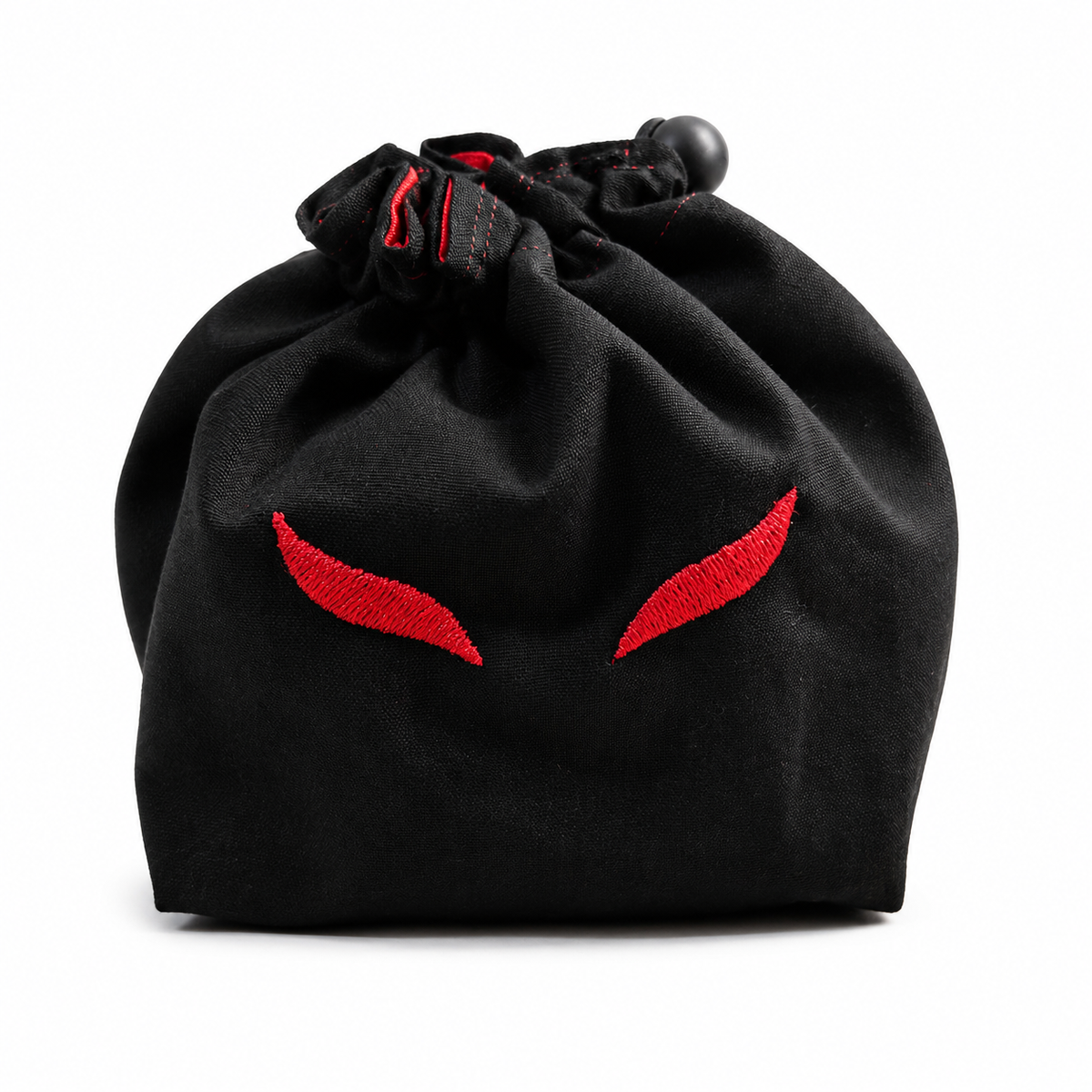 Embroidered Dice Bag- Red Eyes Inspired by Ravenloft
