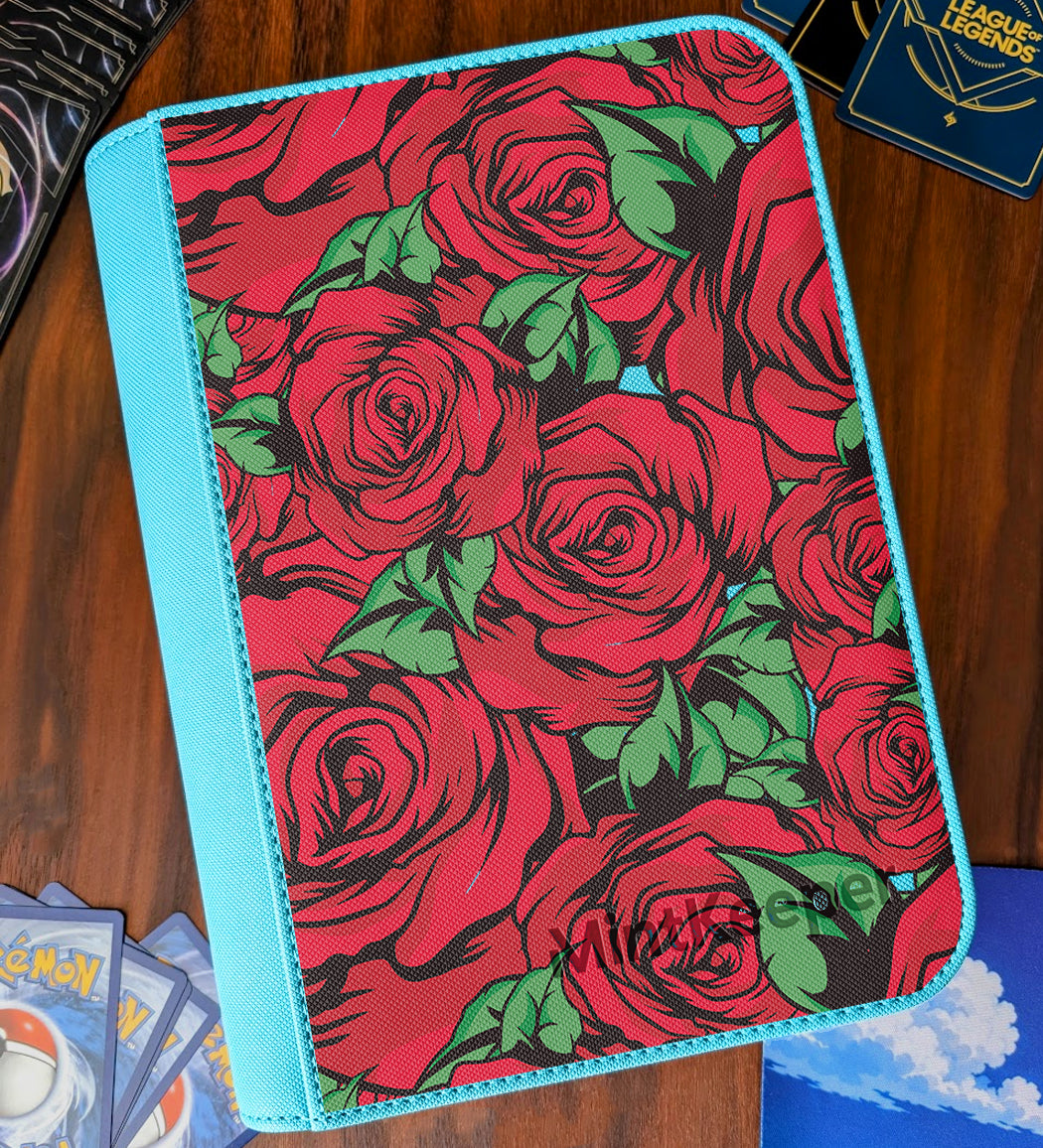 TCG Collectors - Roses 4 Pocket Premium Zip Trading Card Binder