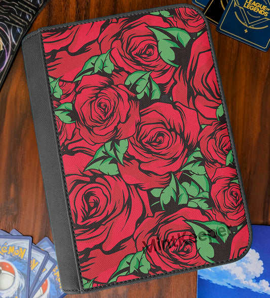 TCG Collectors - Roses 4 Pocket Premium Zip Trading Card Binder