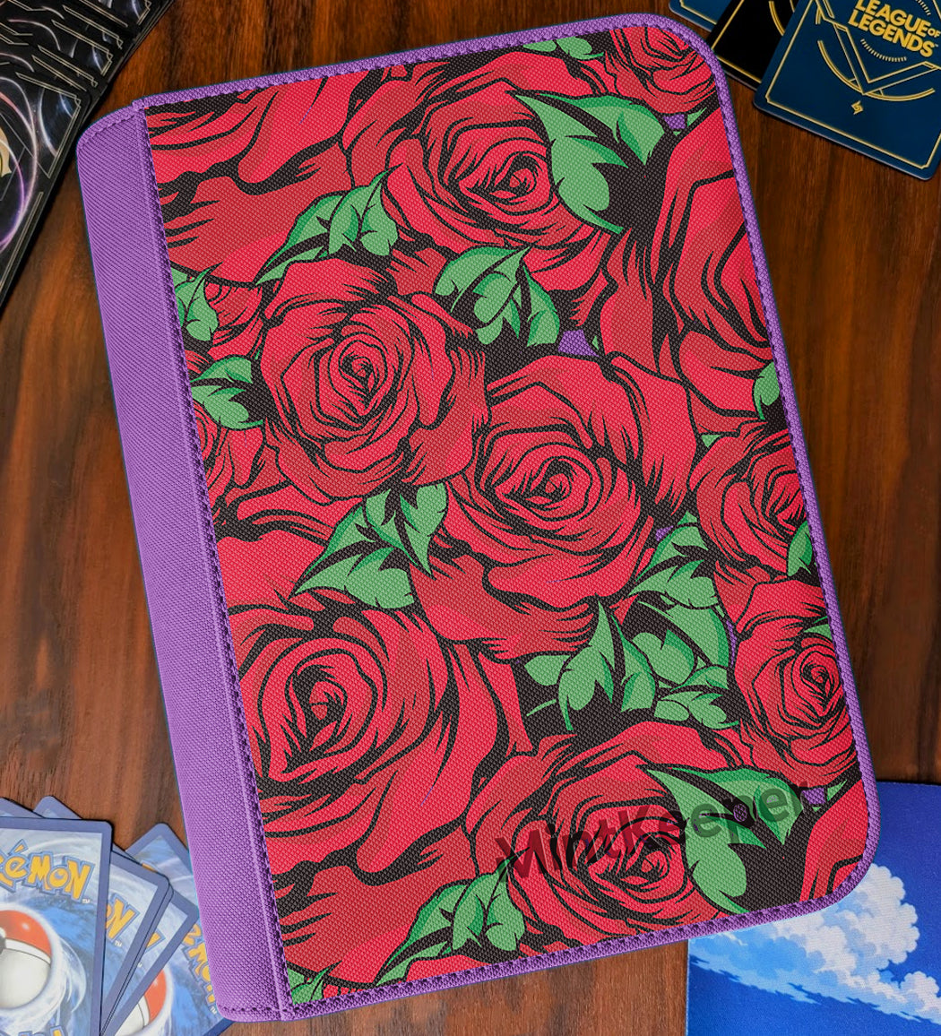 TCG Collectors - Roses 4 Pocket Premium Zip Trading Card Binder