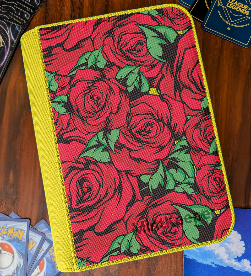 TCG Collectors - Roses 4 Pocket Premium Zip Trading Card Binder