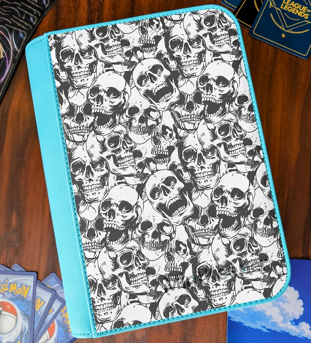 TCG Collectors - Skulls 4 Pocket Premium Zip Trading Card Binder