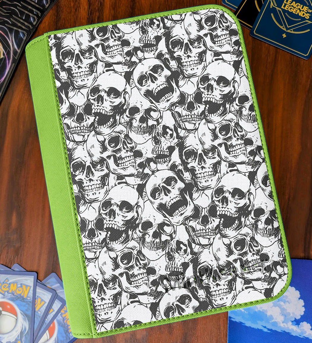 TCG Collectors - Skulls 4 Pocket Premium Zip Trading Card Binder