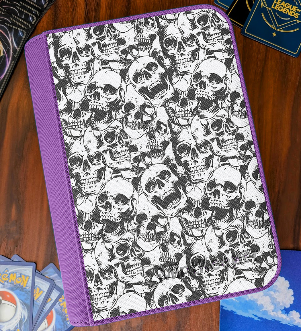 TCG Collectors - Skulls 9 Pocket Premium Zip Trading Card Binder