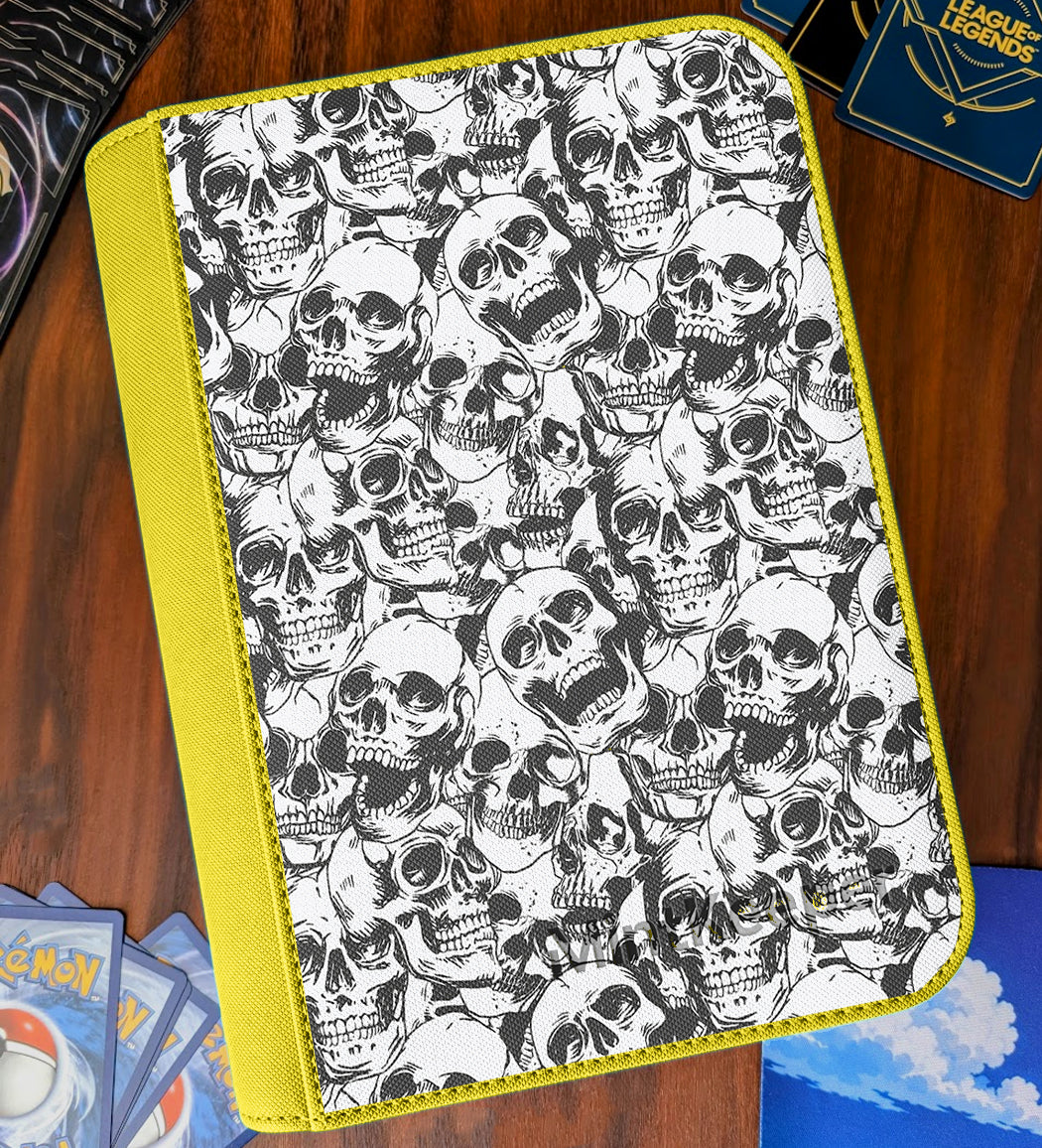 TCG Collectors - Skulls 4 Pocket Premium Zip Trading Card Binder