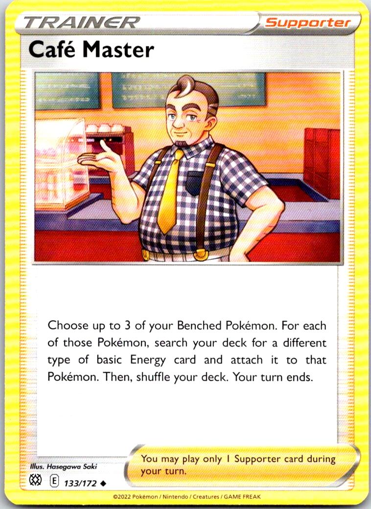 Cafe Master - 133/172 - - BRILLIANT STARS - Pokemon - Uncommon | AB13-15