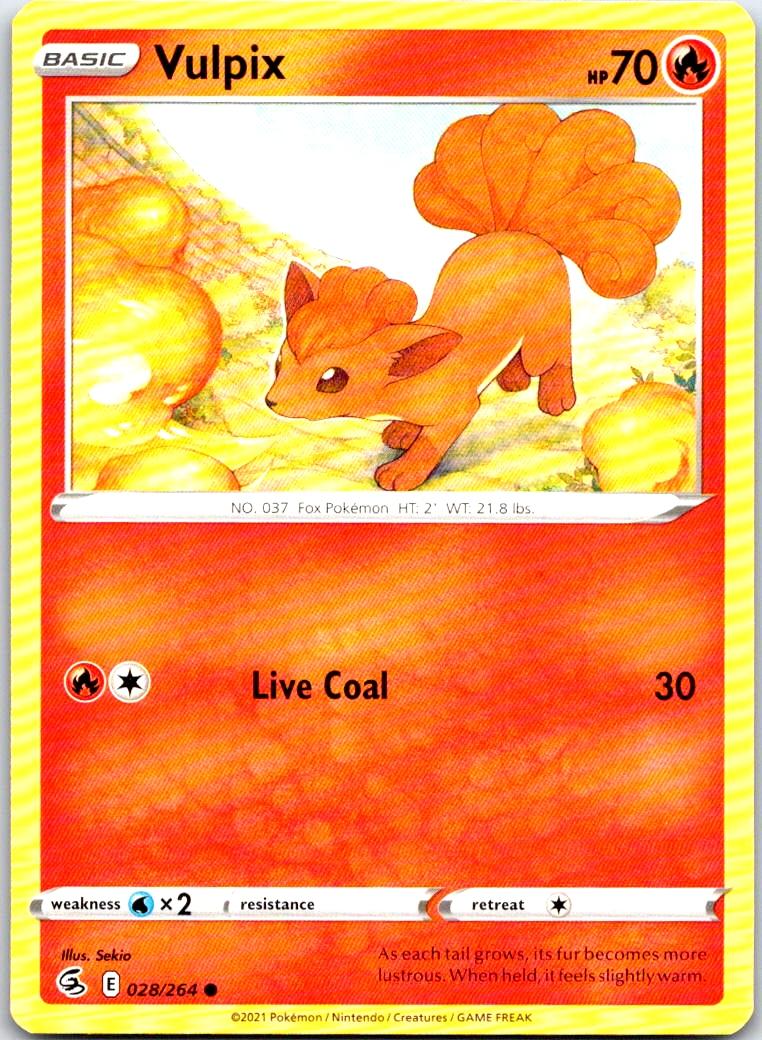 Vulpix - 028/264 - - FUSION STRIKE - Pokemon - Common | AB38-39