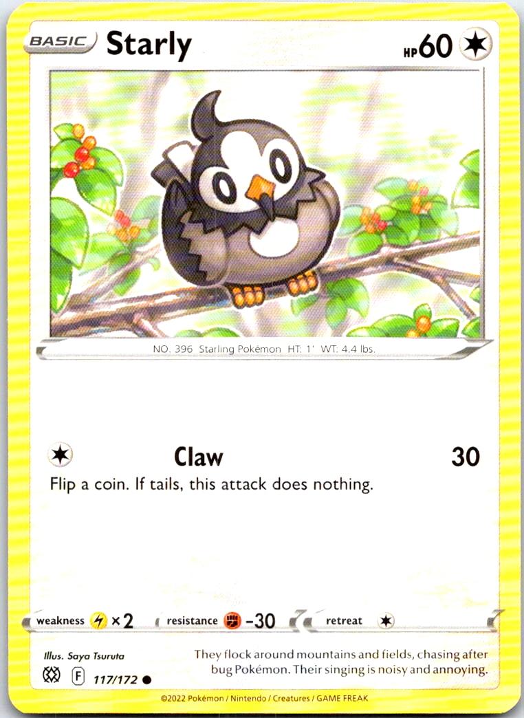 Starly - 117/172 - - BRILLIANT STARS - Pokemon - Common | AB67-25